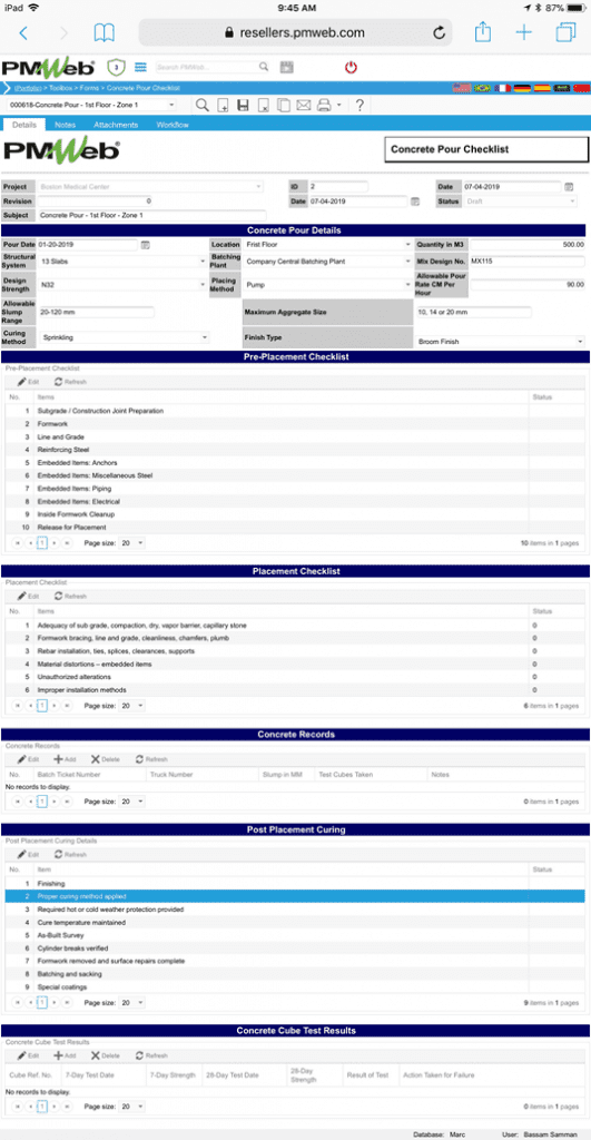 PMWeb 7 Toolbox Forms