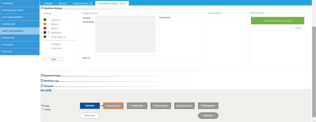 PMWeb 7 Workflow