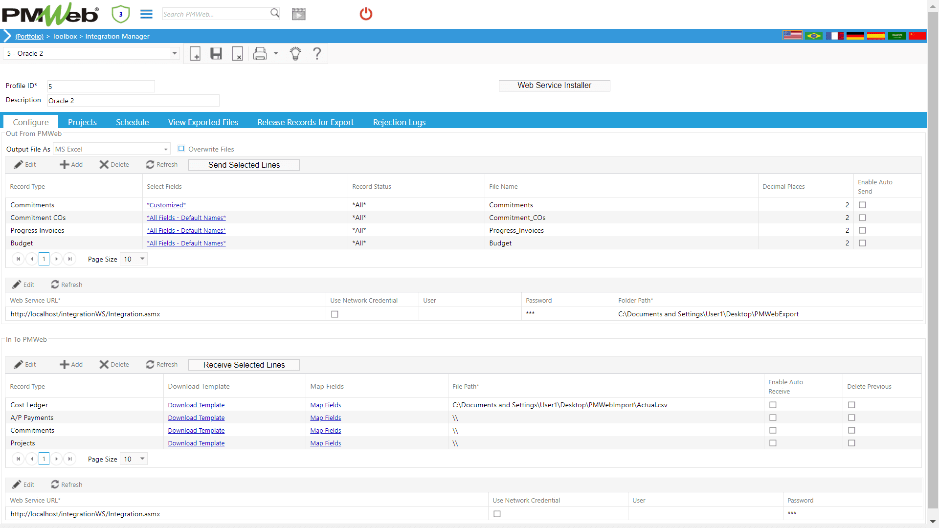 PMWeb 7 Toolbox Integration Manager