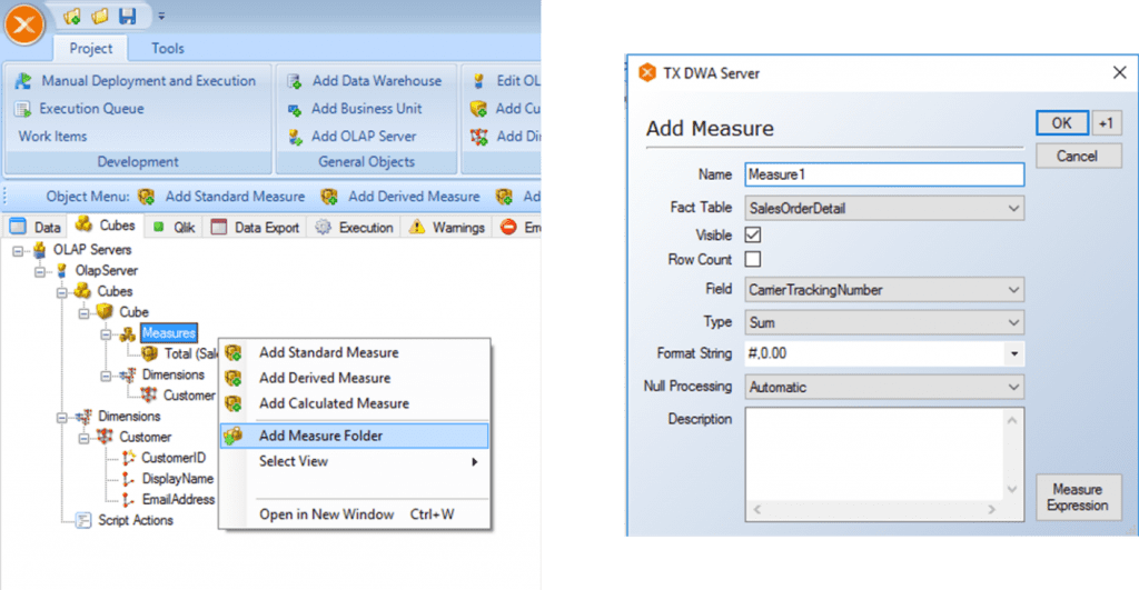 PMWeb 7 TimeXtender DWA Server