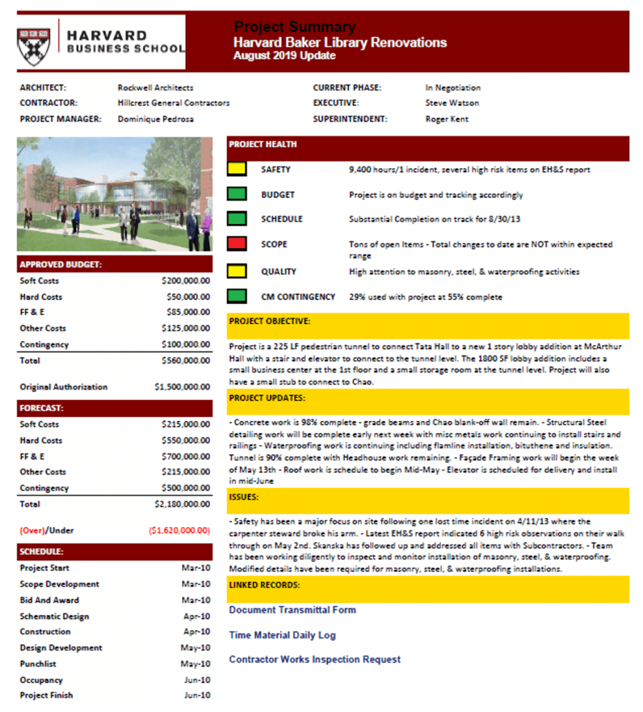 PMWeb 7 Project Summary