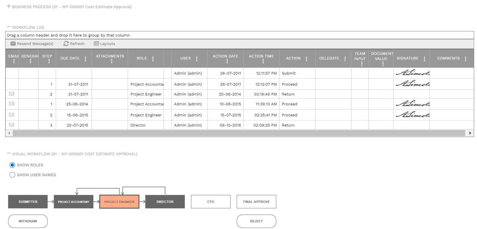 PMWeb 7 Business Workflow
Business Processes (BPM)