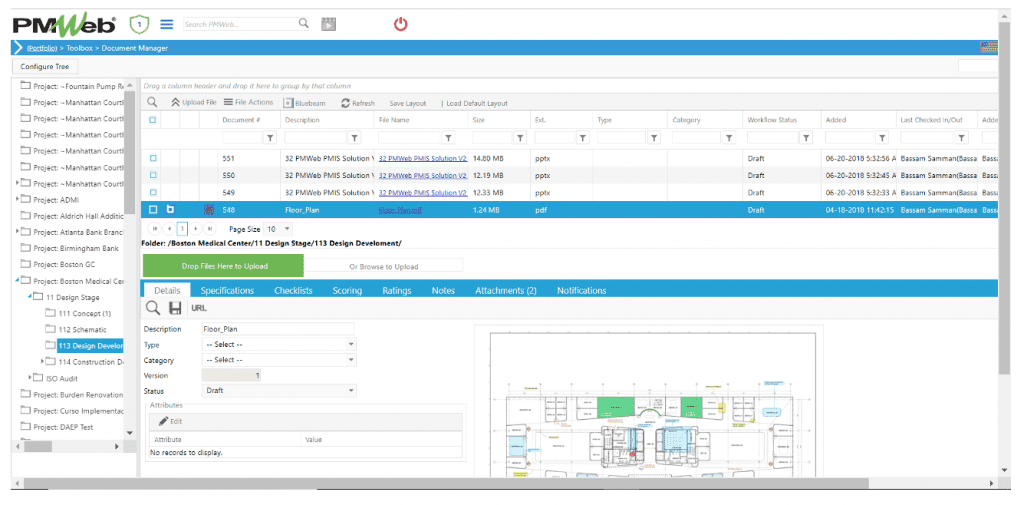PMWeb 7 Toolbox Document Manager
