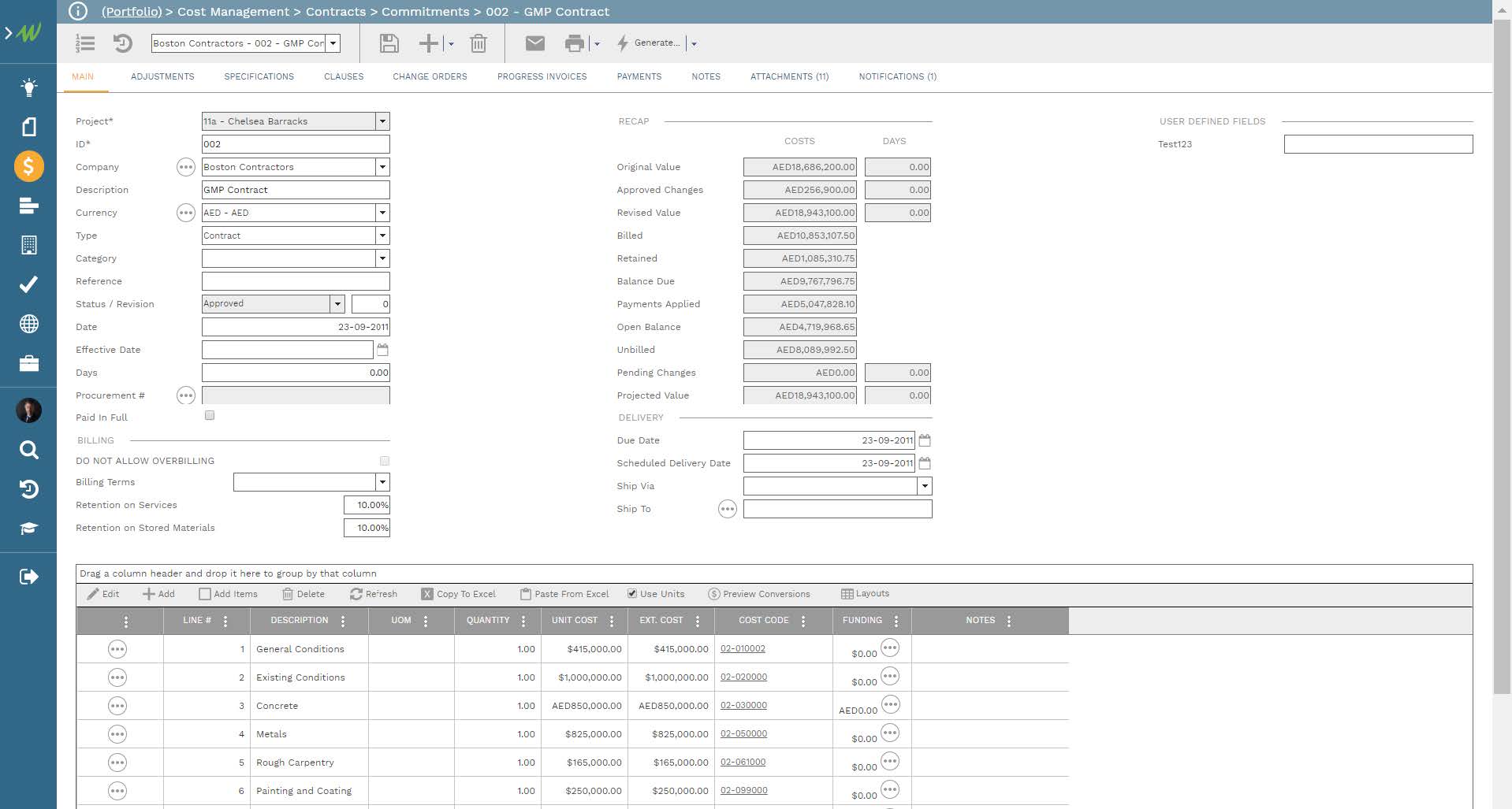 PMWeb 7 Cost Management Contracts Commitments 002 GMP Contract
Main