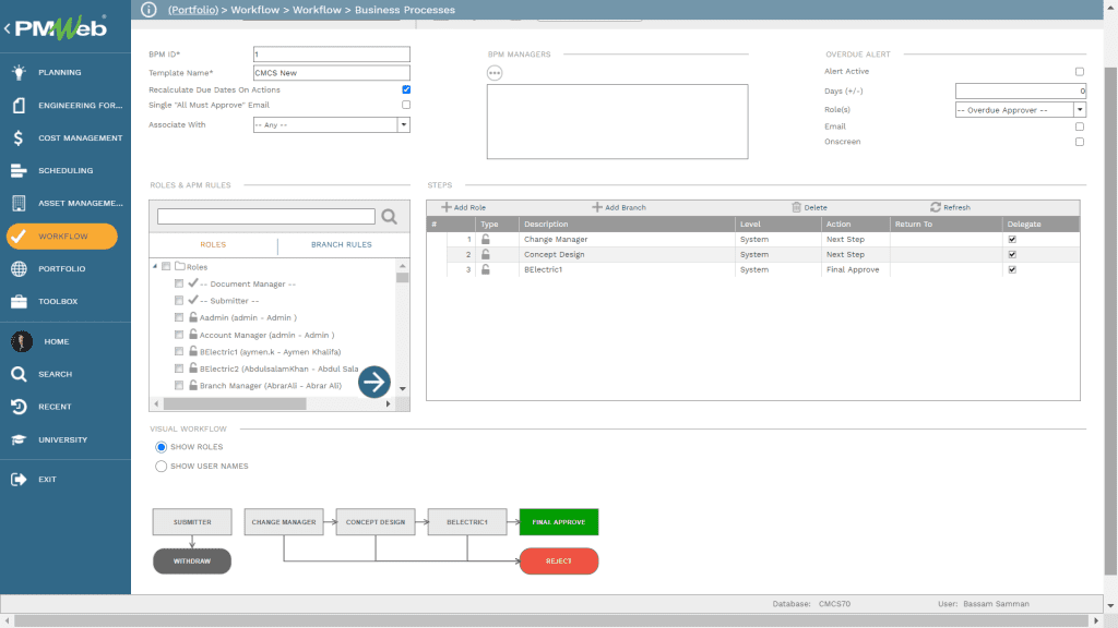 PMWeb 7 Workflow Business Processes for GDPR compliance