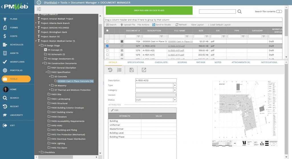 PMWeb 7 Tools Document Manager