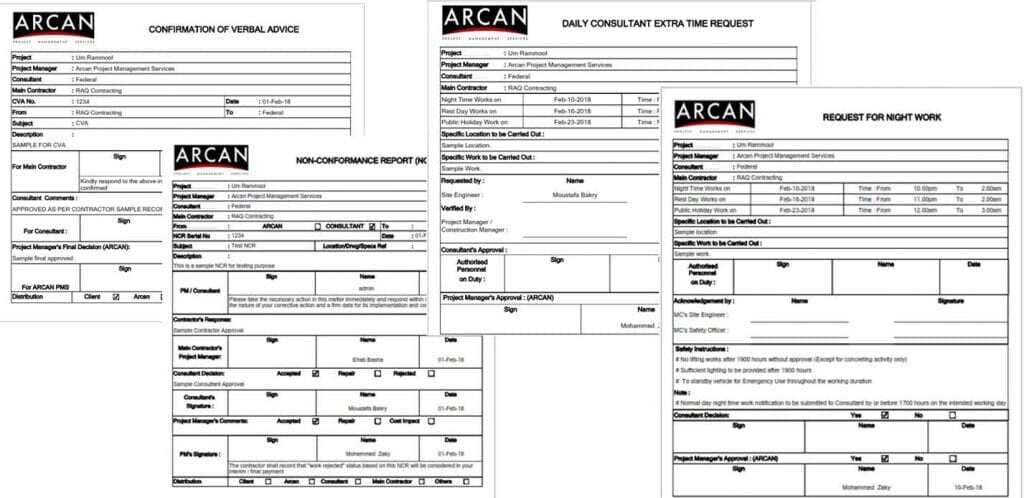 PMWeb 7 RFIs Logs for Public Sector Entities