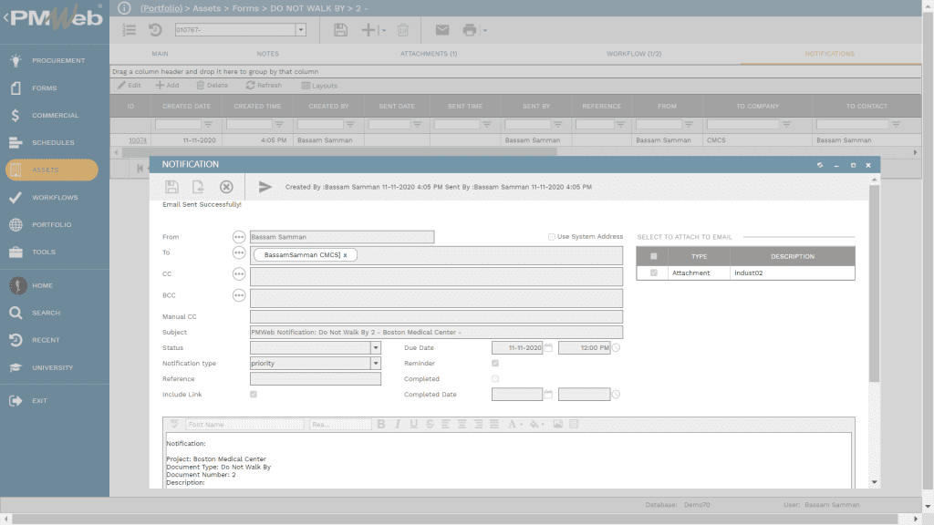 PMWeb 7 Assets Forms