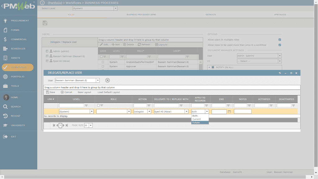 PMWeb 7 Workflows Business Processes