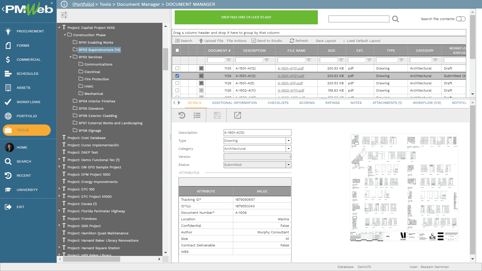 PMWeb Tools Document Manager