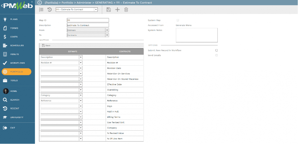 PMWeb 7 Portfolio Administer Generating