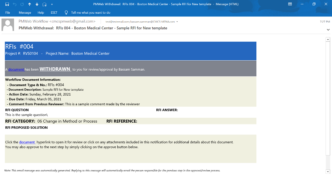 PMWeb 7 Withdrawn