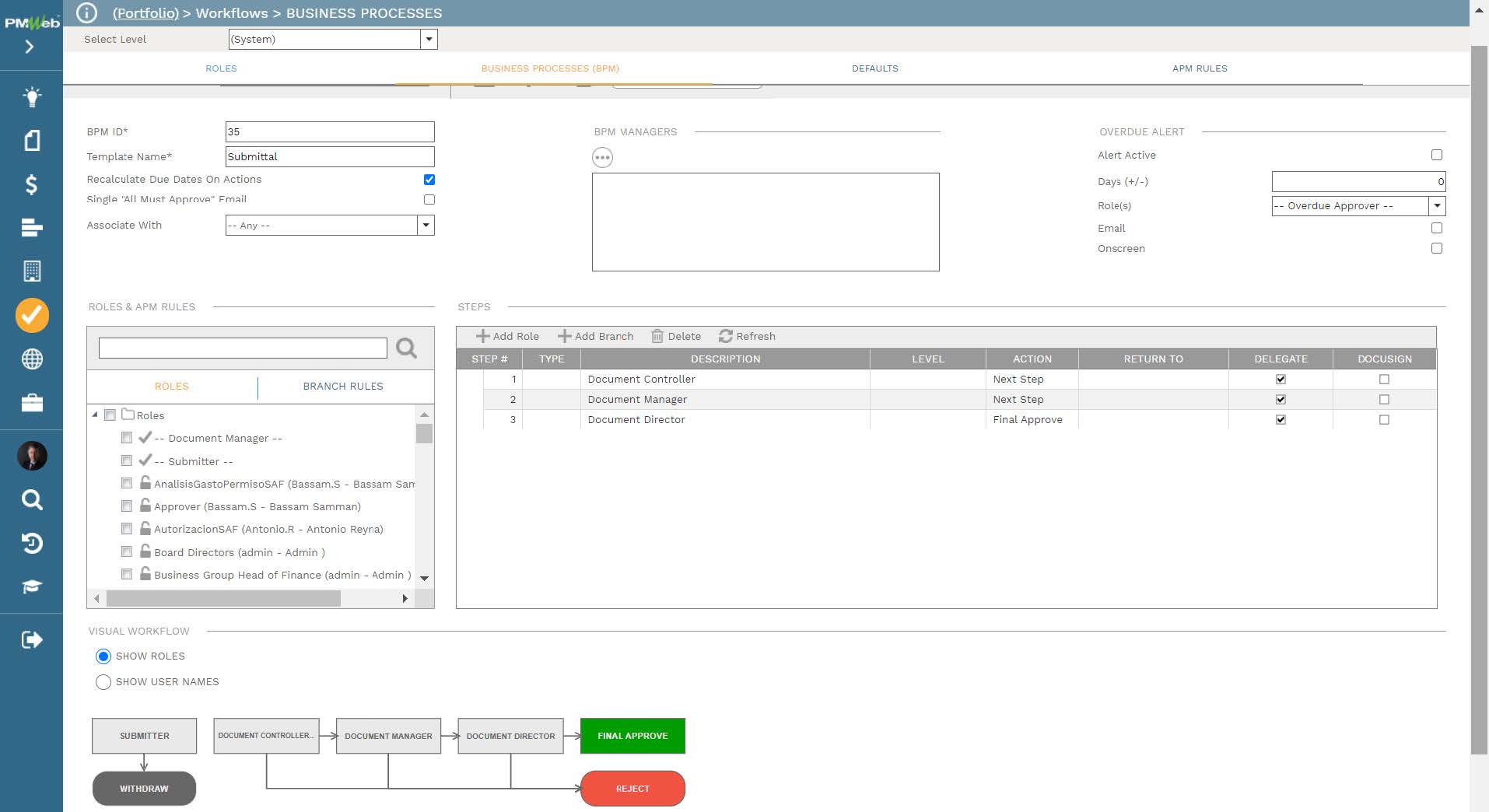 PMWeb 7 Workflow Business Processes (BPM)