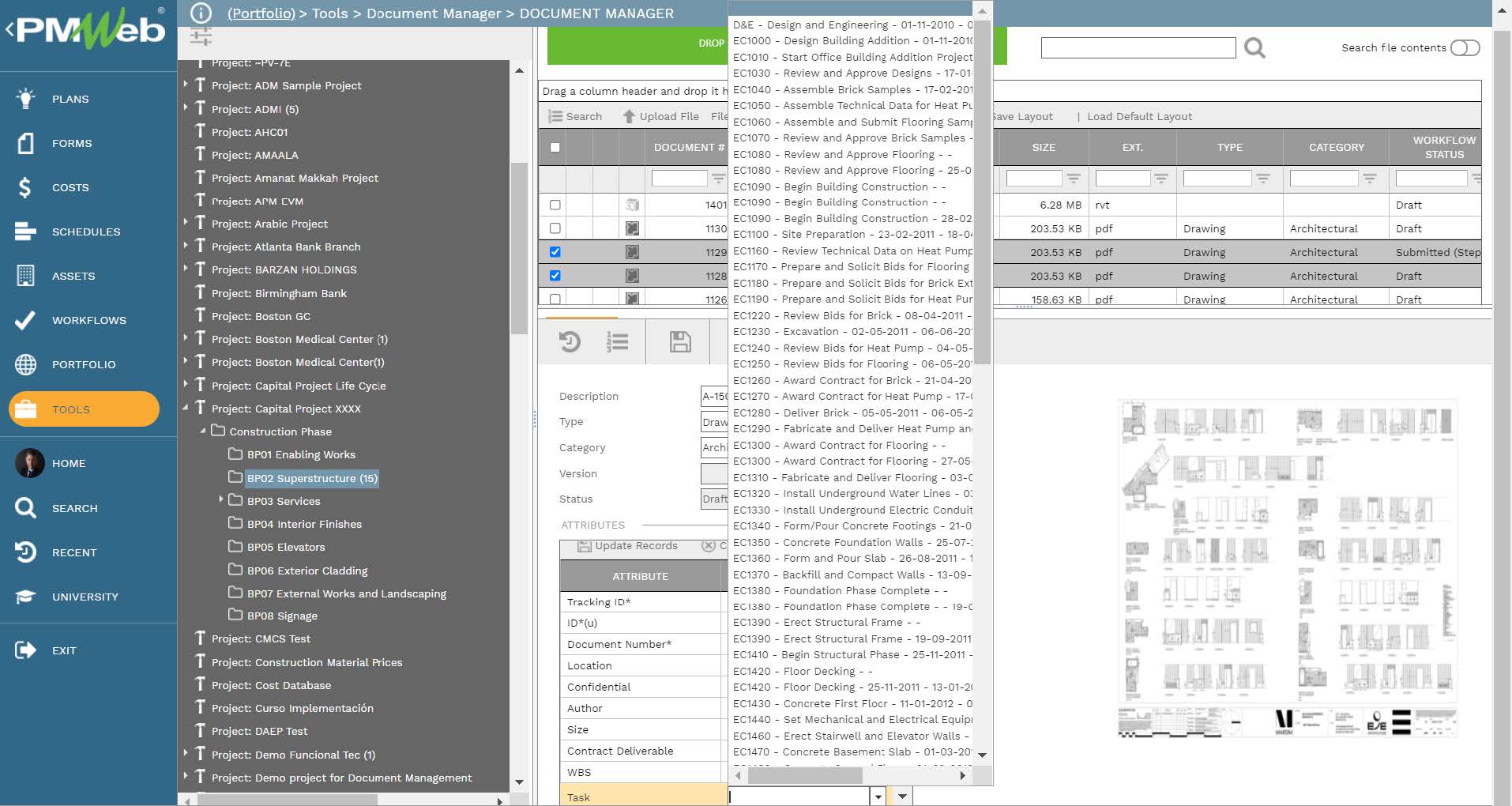 PMWeb 7 Tools Document Manager Document Manager