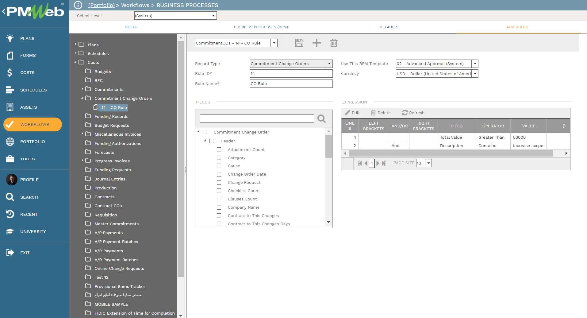 PMWeb 7 Workflow Business Processes (BPM)