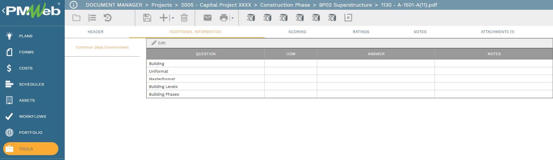 PMWeb 7 Document Manager Projects Capital Project Construction Phase BP02 Superstructure 
Additional Informations 