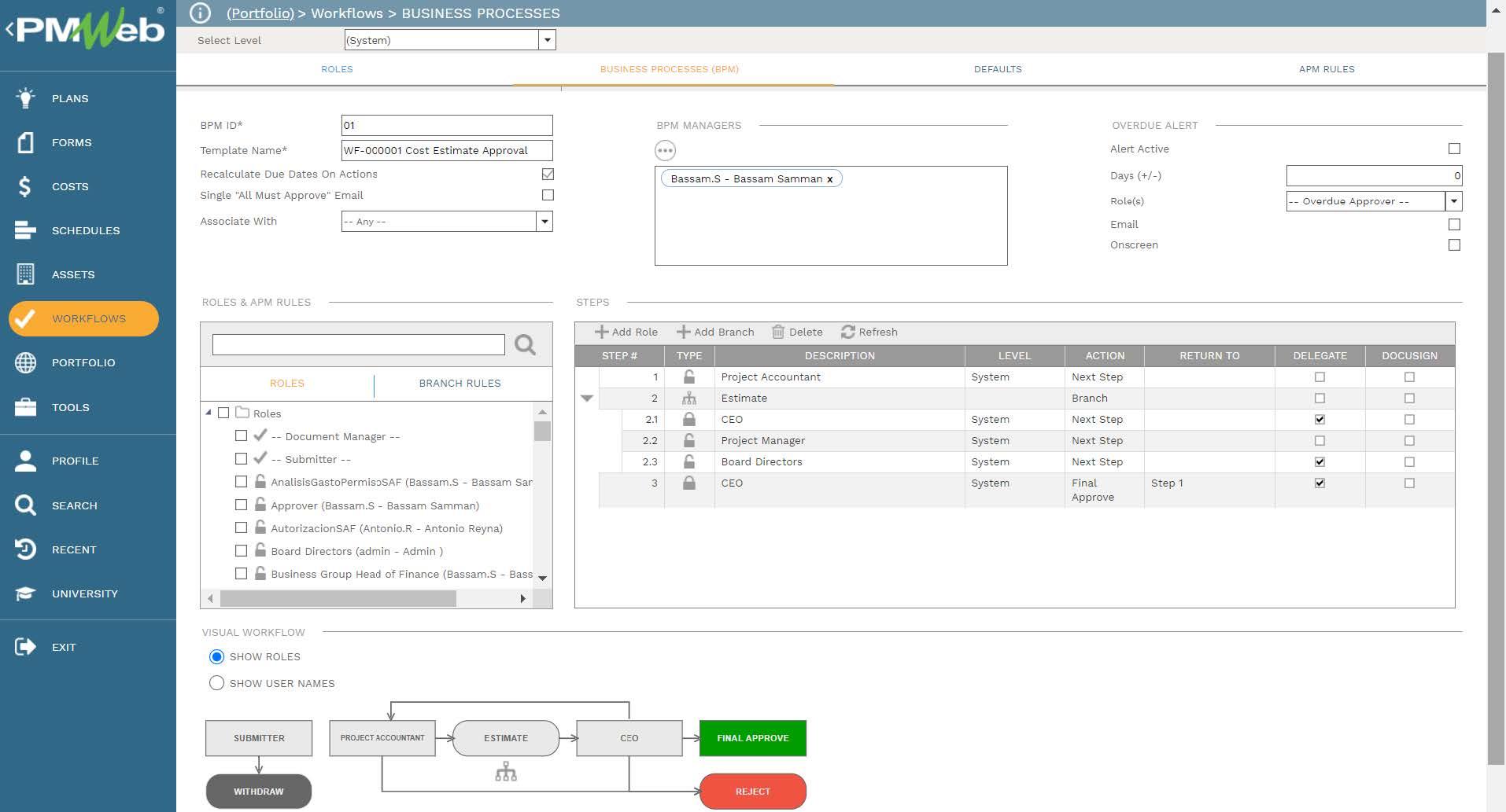 PMWeb 7 Workflow Business Processes (BPM)
