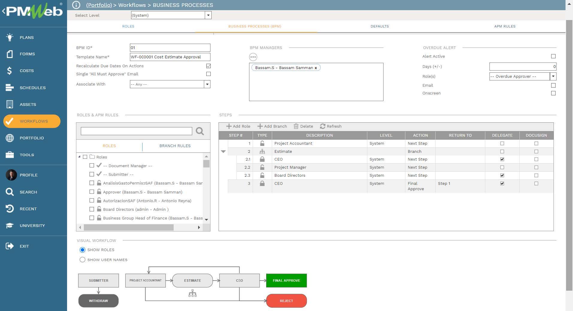 PMWeb 7 Workflows Business Processes (BPM)
