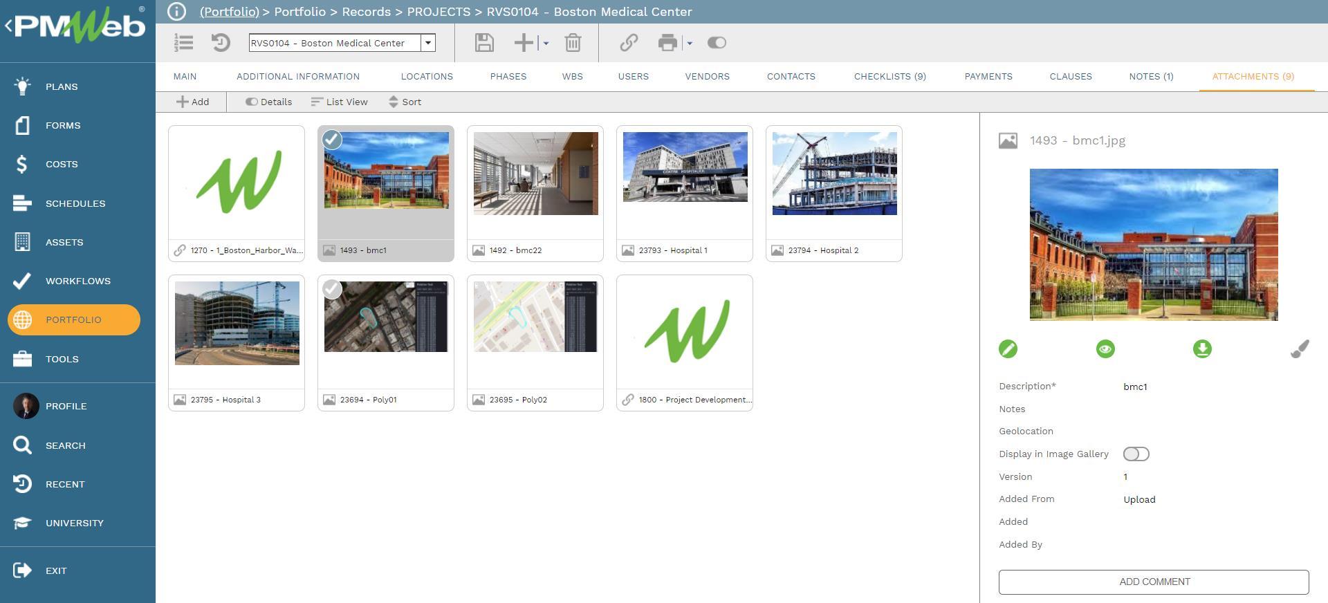 PMWeb 7 Portfolio Records Projects Boston Medical Center 