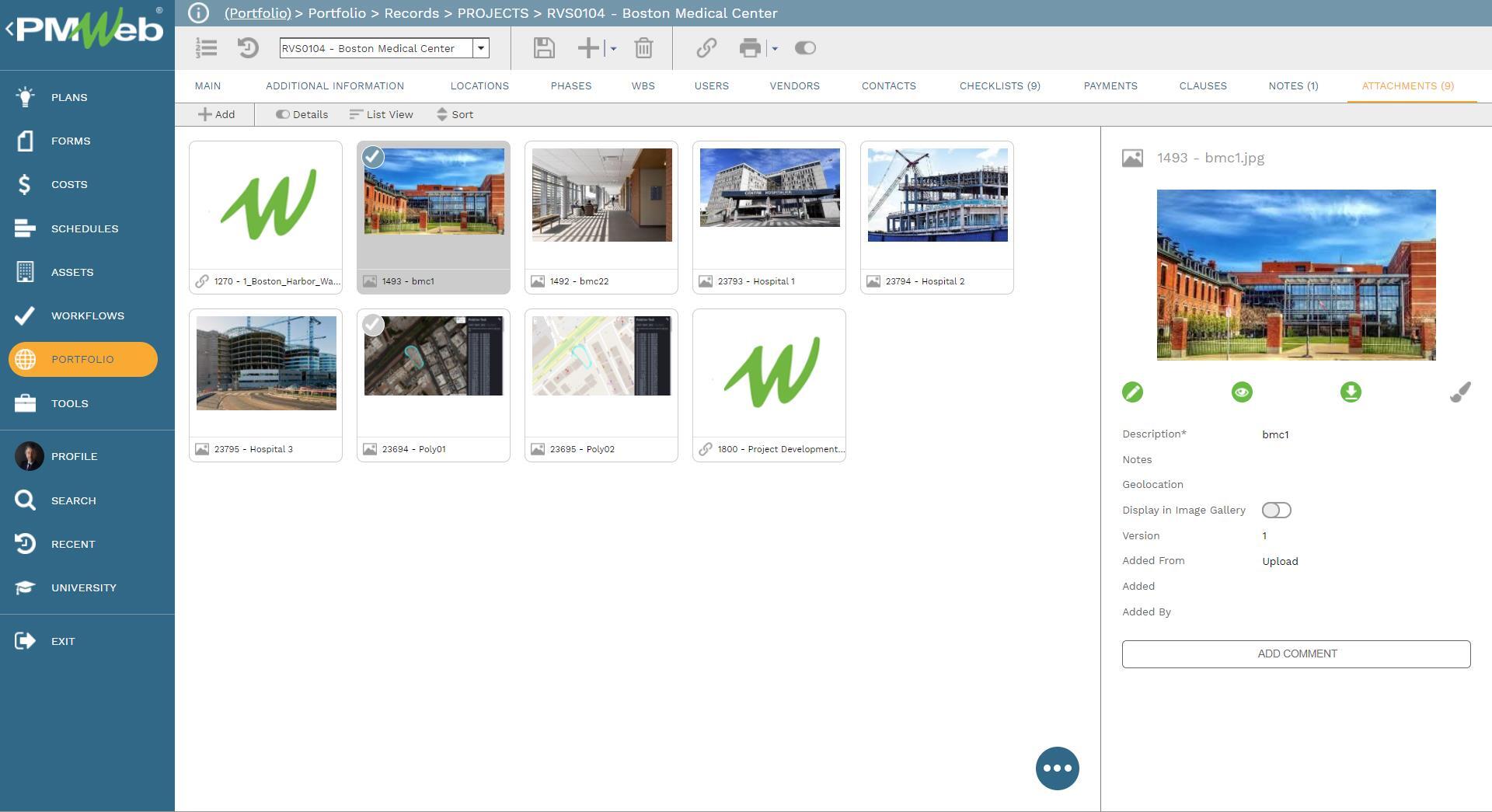 PMWeb 7 Portfolio Records Projects Boston Medical Center