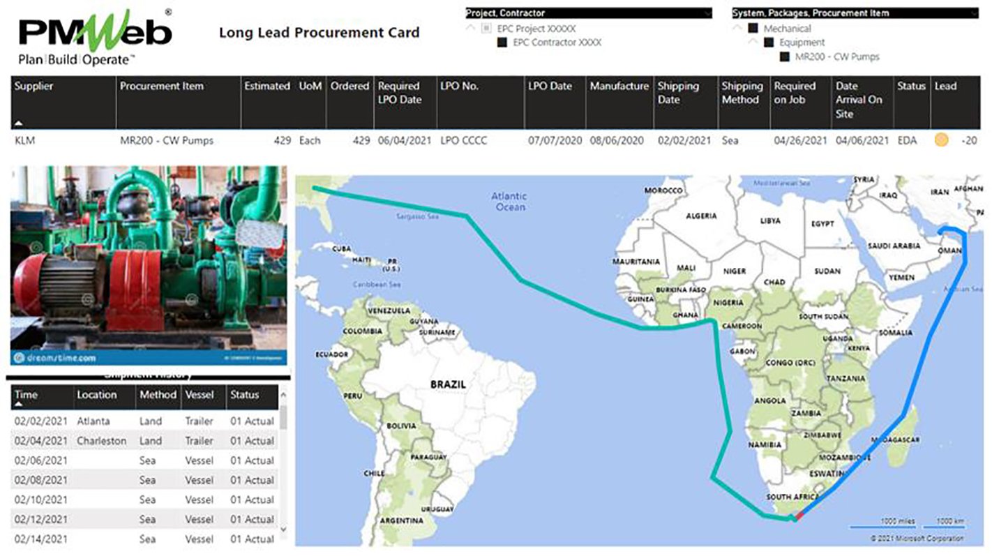 PMWeb 7 Long Lead Procurement Card 