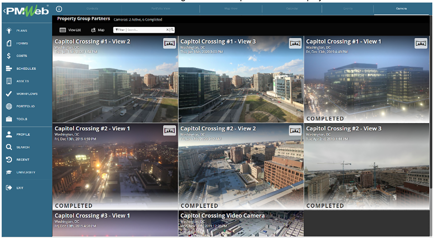 PMWeb 7 Cam Site Construction View