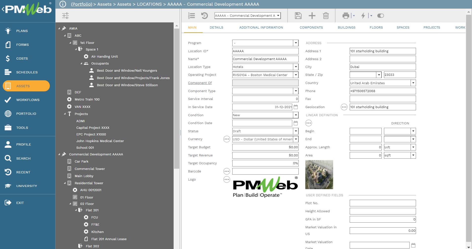 PMWeb 7 Assets Assets Locations Commercial Development
Main